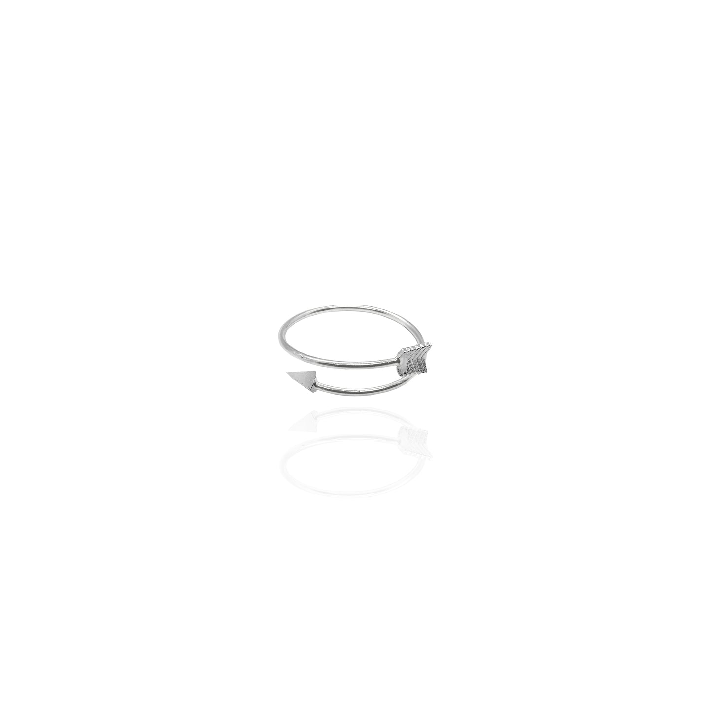 Circular Arrow Wrap Dainty Ring