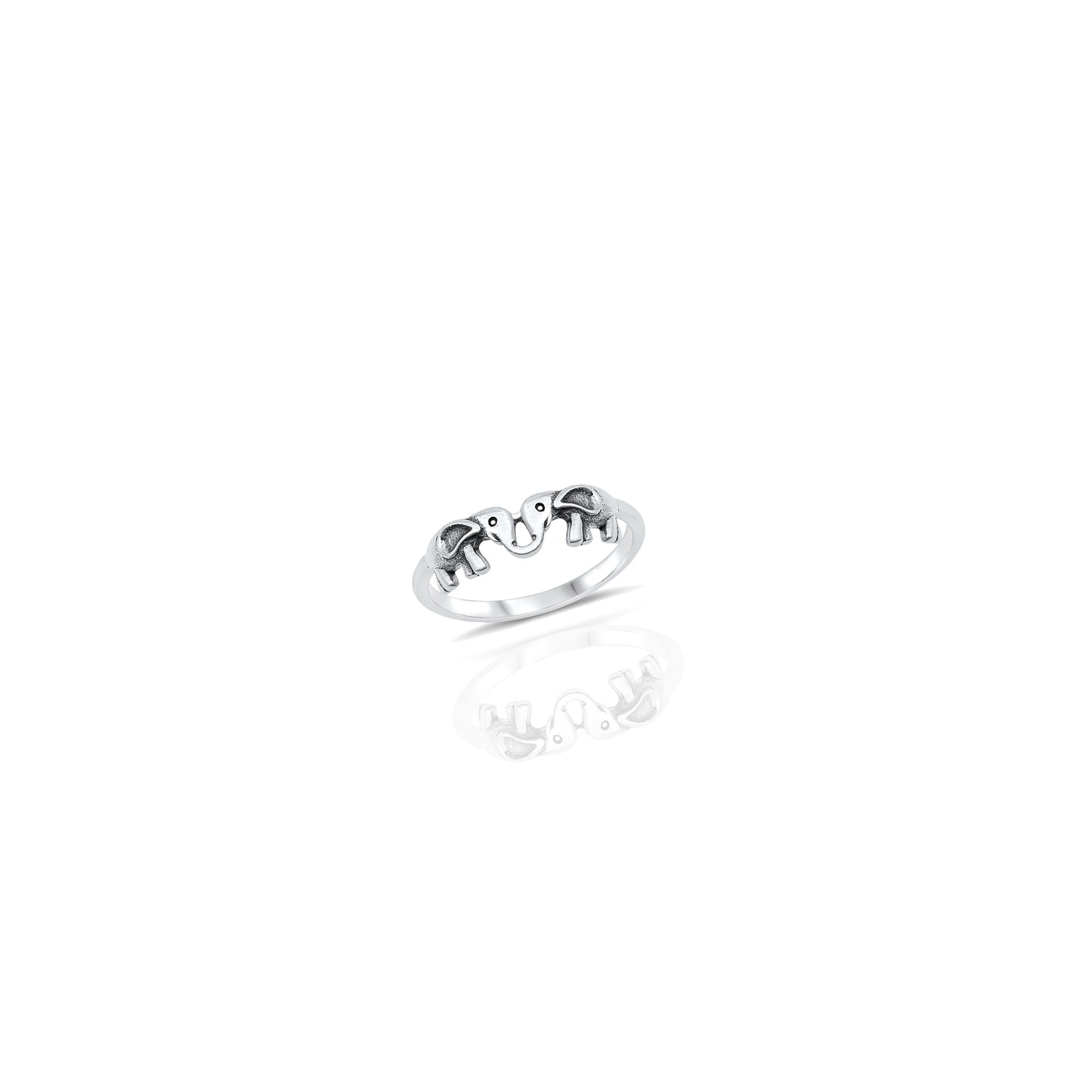 Romantic Elephant Endless Love Ring