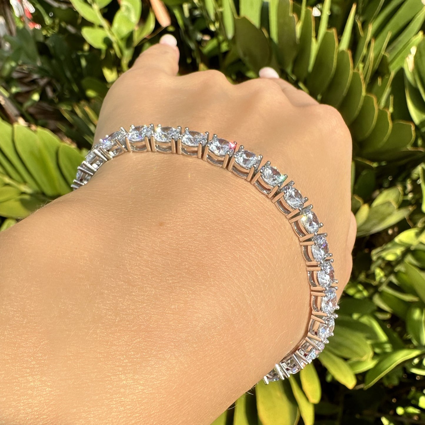 Classic Tennis Bracelet in Gold or Silver