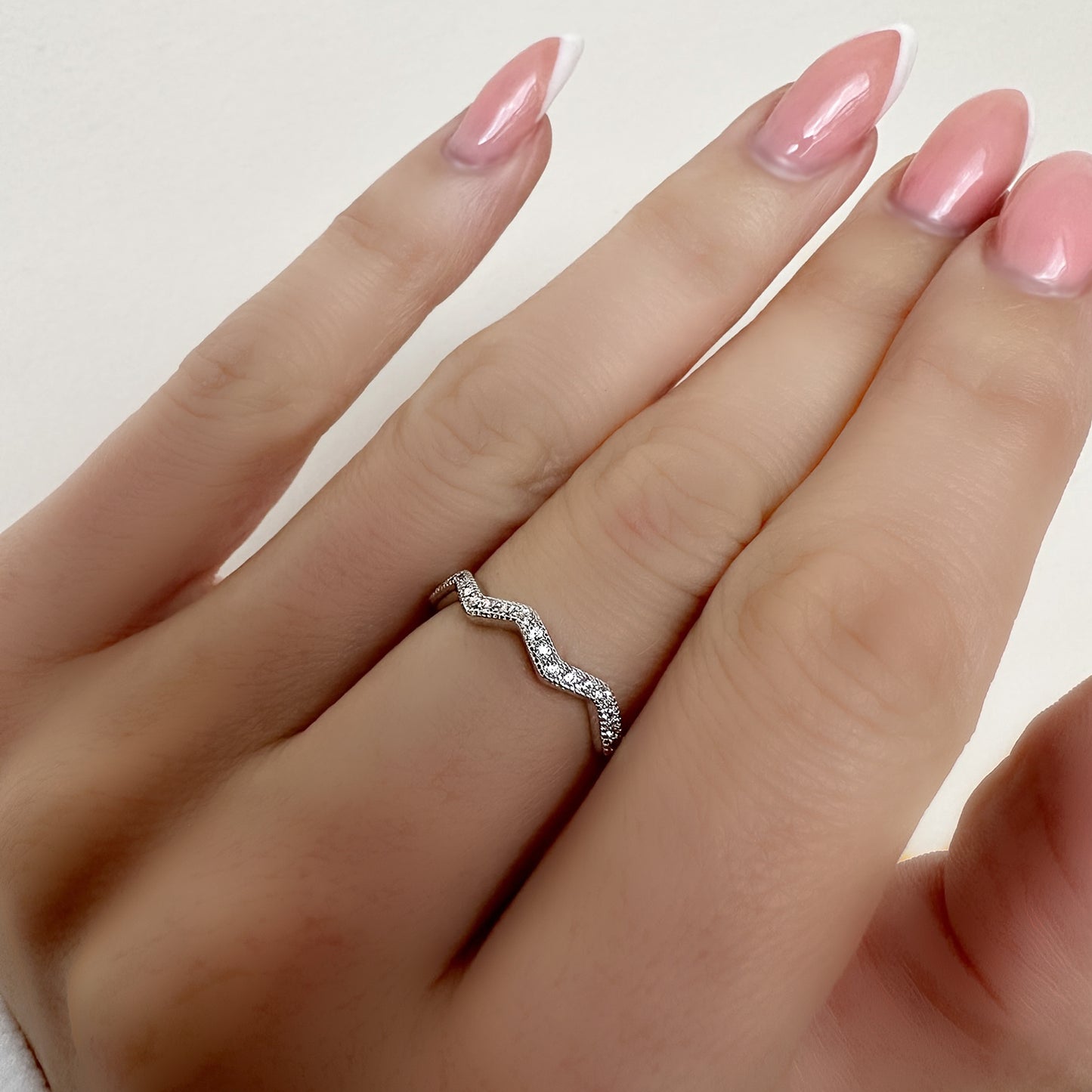 Highs and Lows Pave Ring