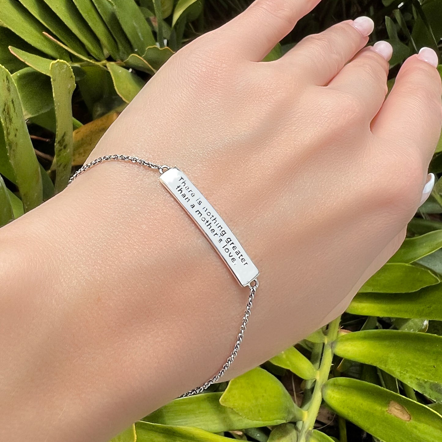 Engraved Message for Mom Bracelet