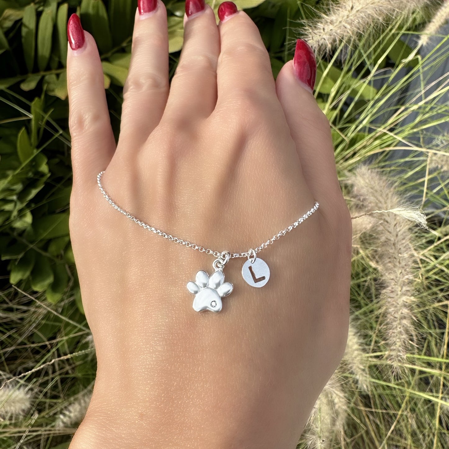 Dainty Paw Print Necklace