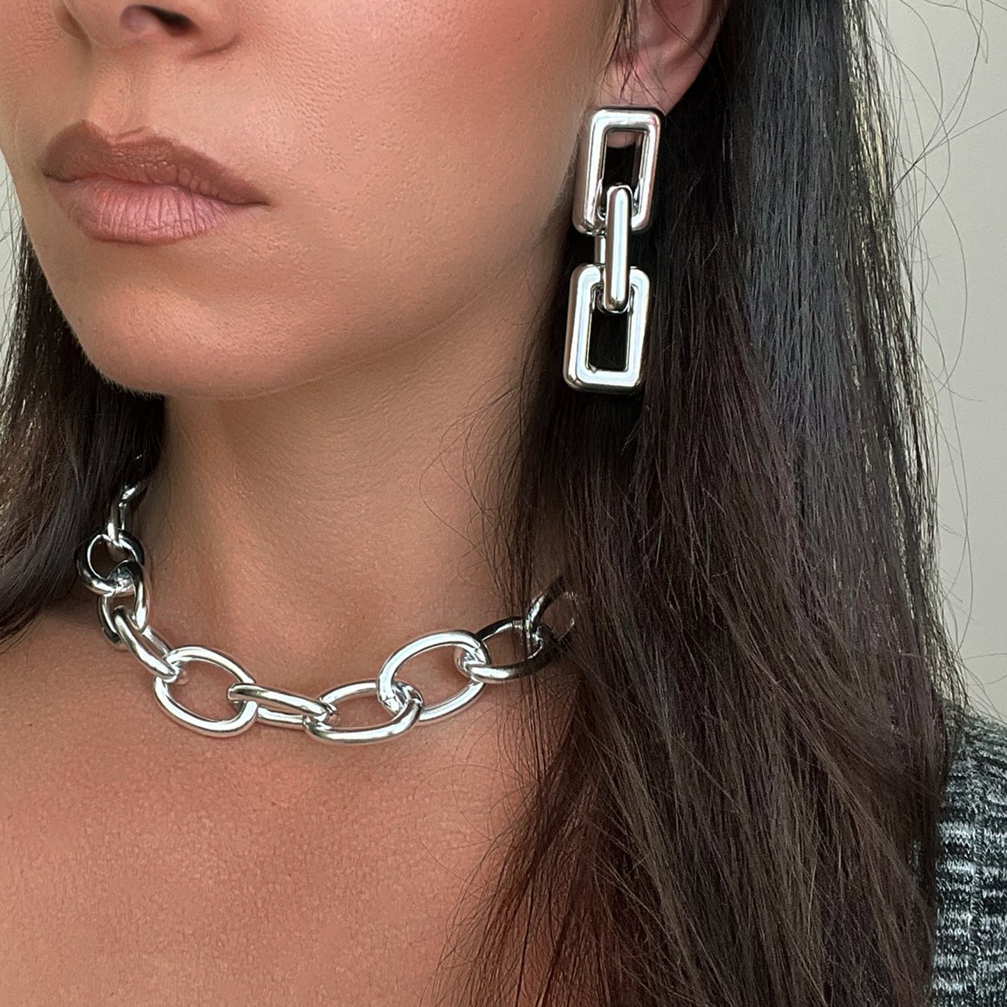 Chunky Link Chain Statement Necklace