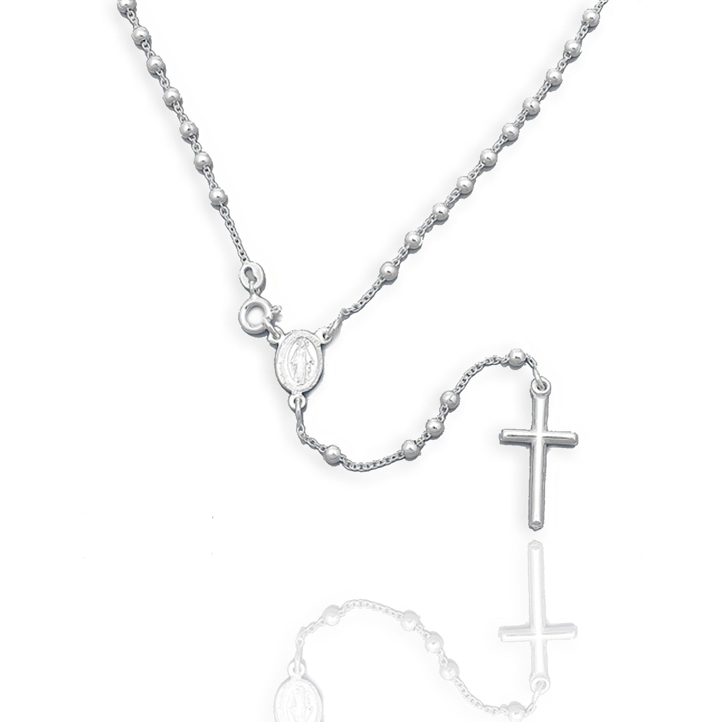 Rosary Beads Lariat Necklace