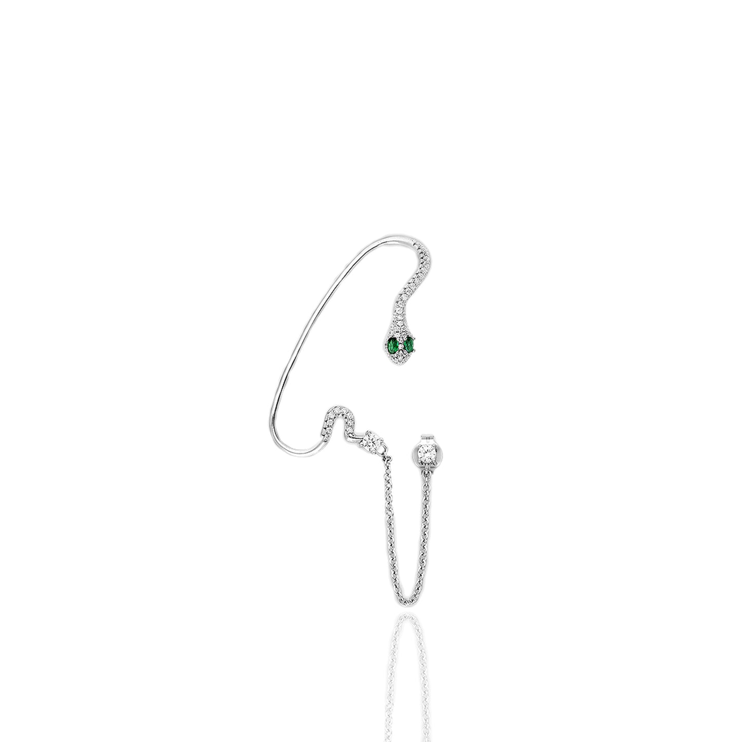 Serpent Elegance Single Ear Cuff