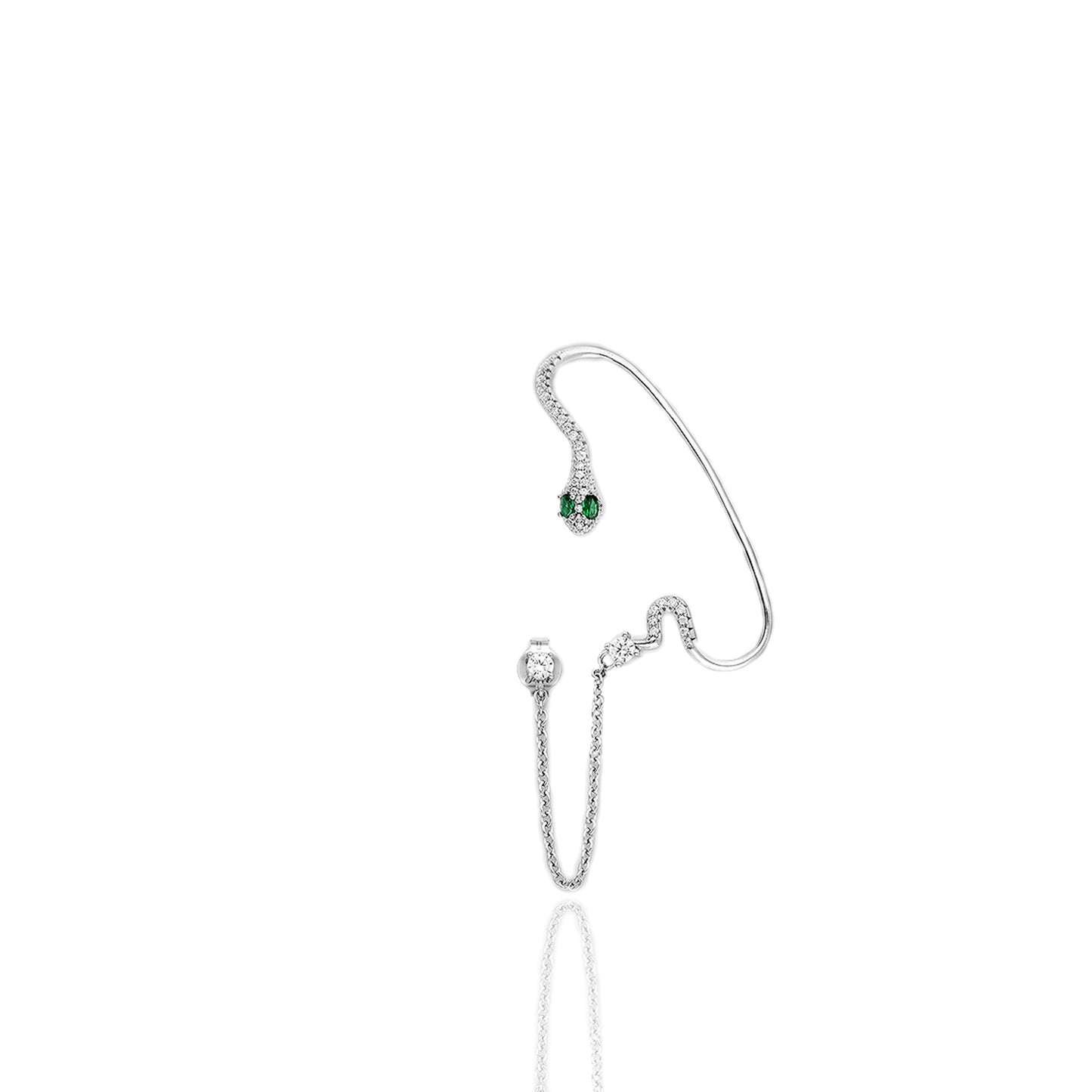 Serpent Elegance Single Ear Cuff