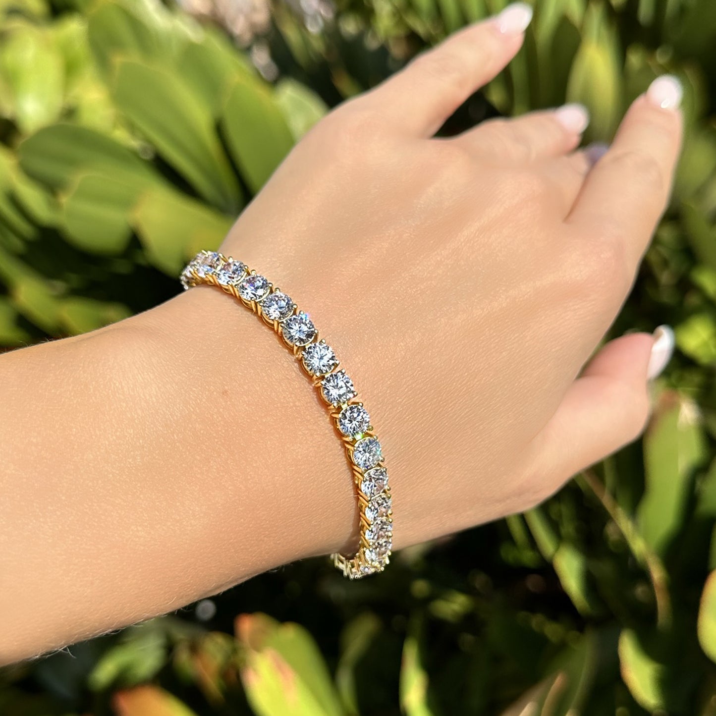 Classic Tennis Bracelet in Gold or Silver