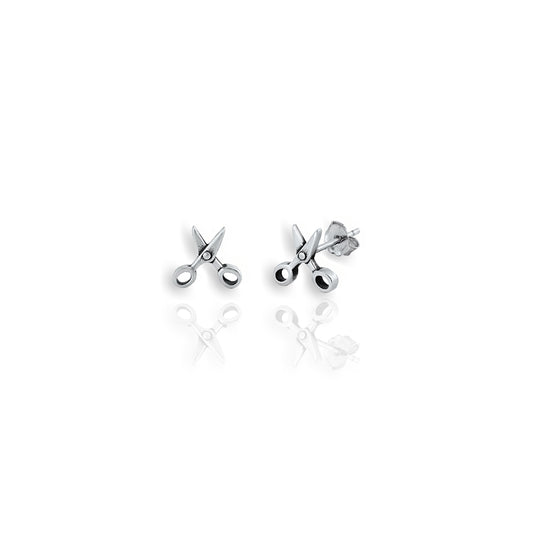 Tiny Scissors Stud Earrings