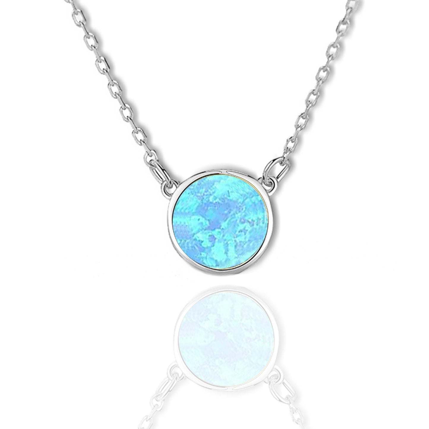 Dainty Solitaire Charm Necklace