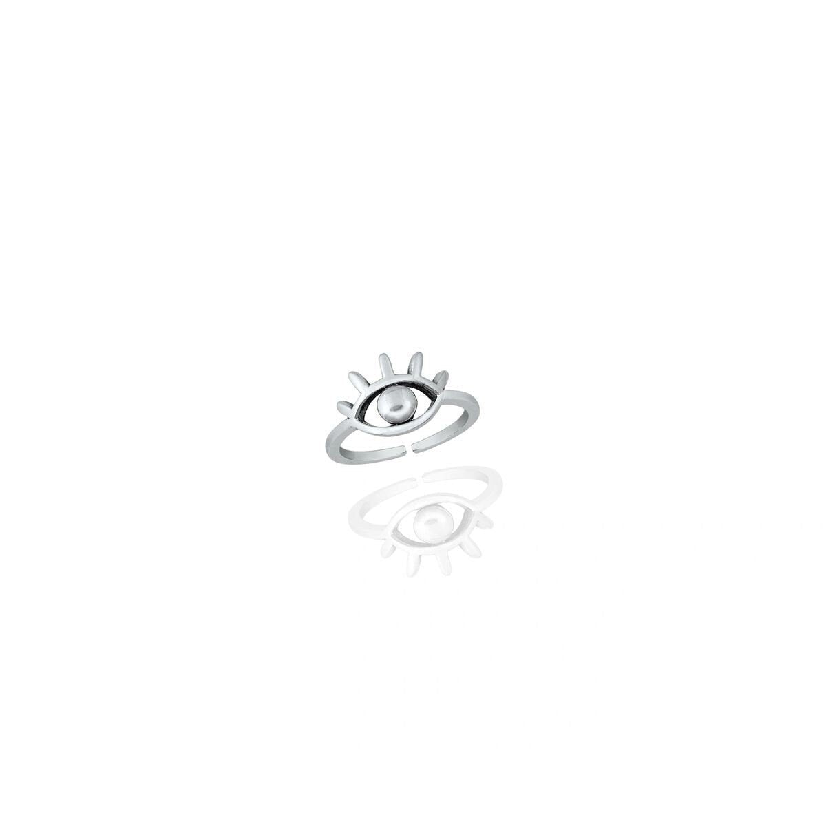 Evil Eye Adjustable Toe Ring