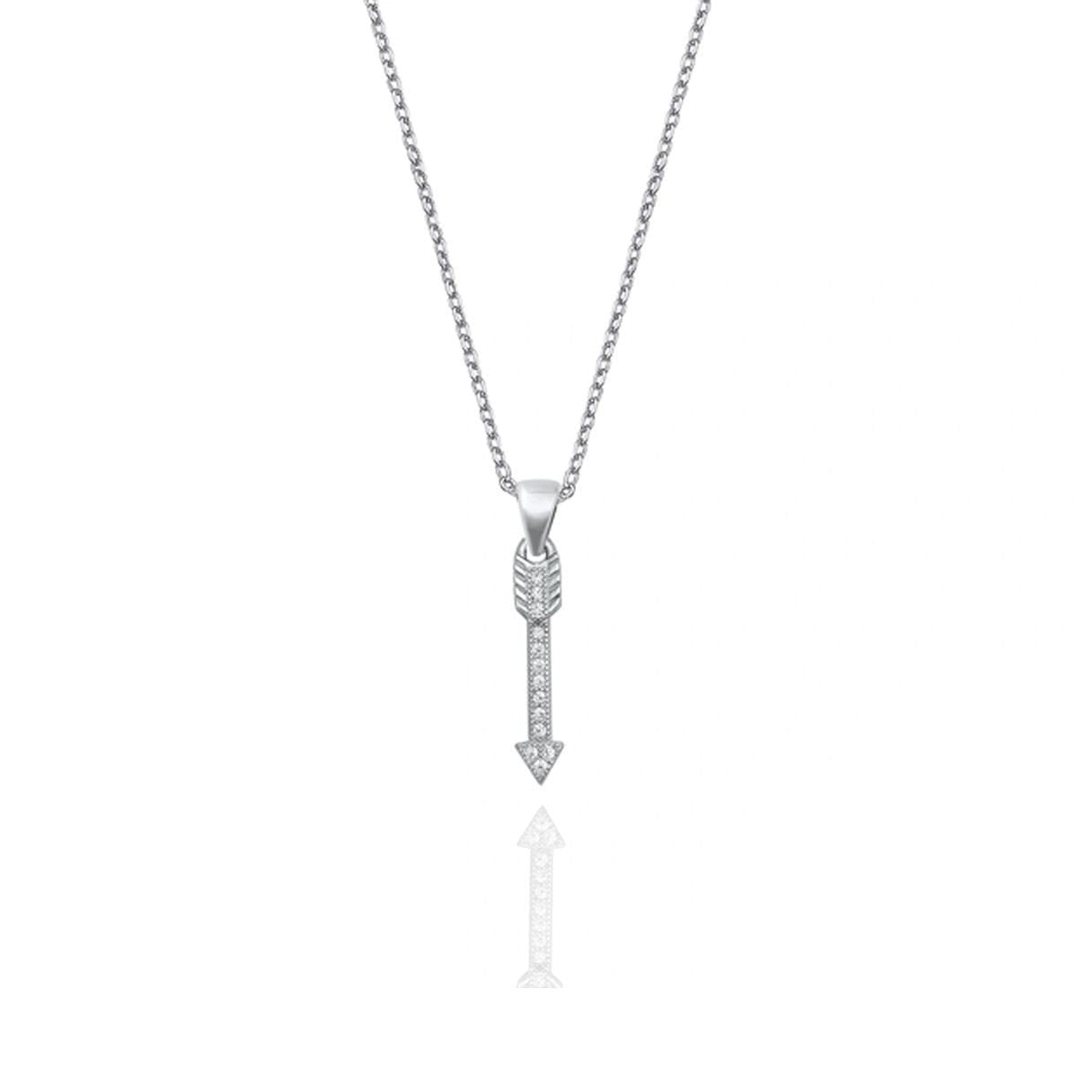 Vertical Arrow Dainty Necklace