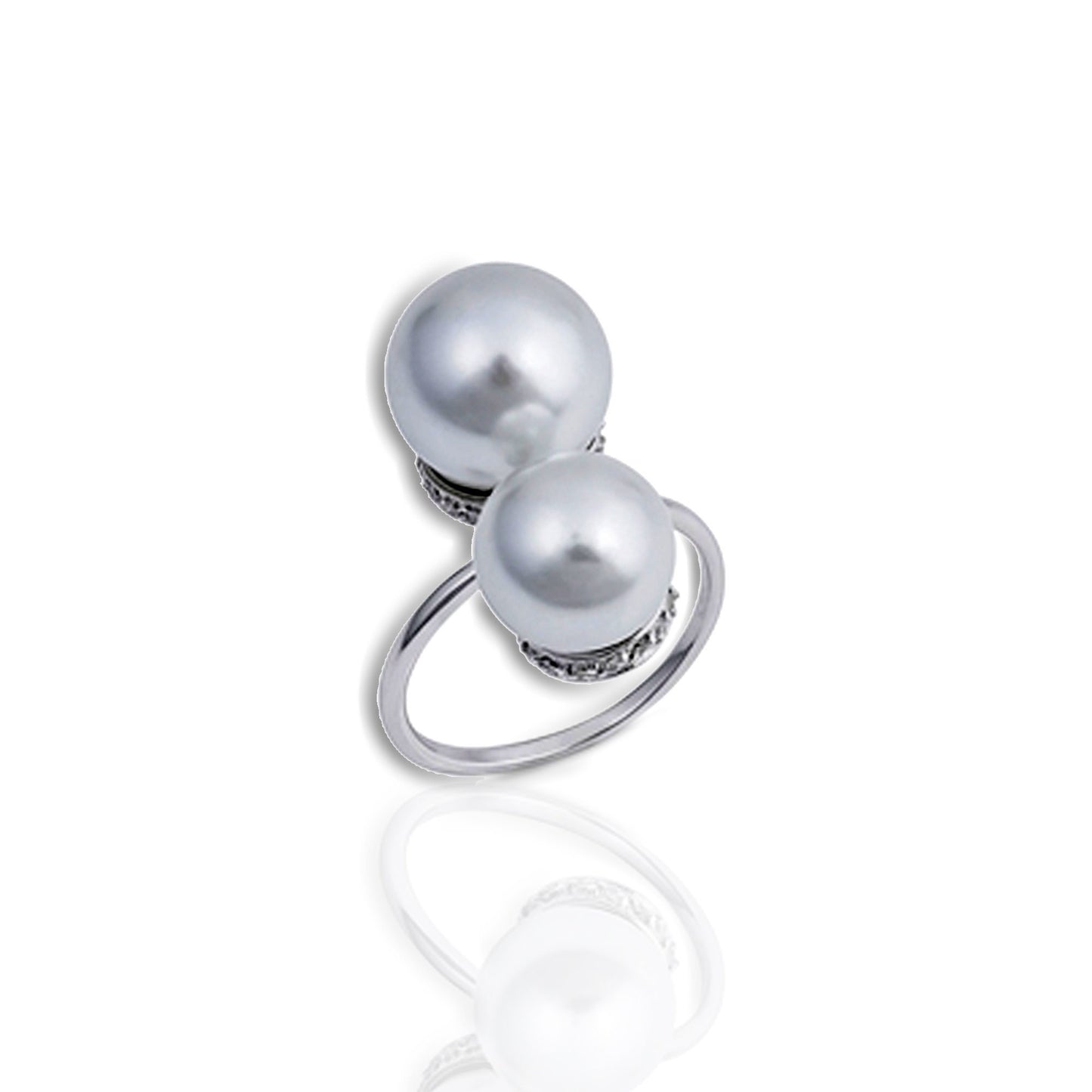 Infinity Pearl Large Cocktail Ring