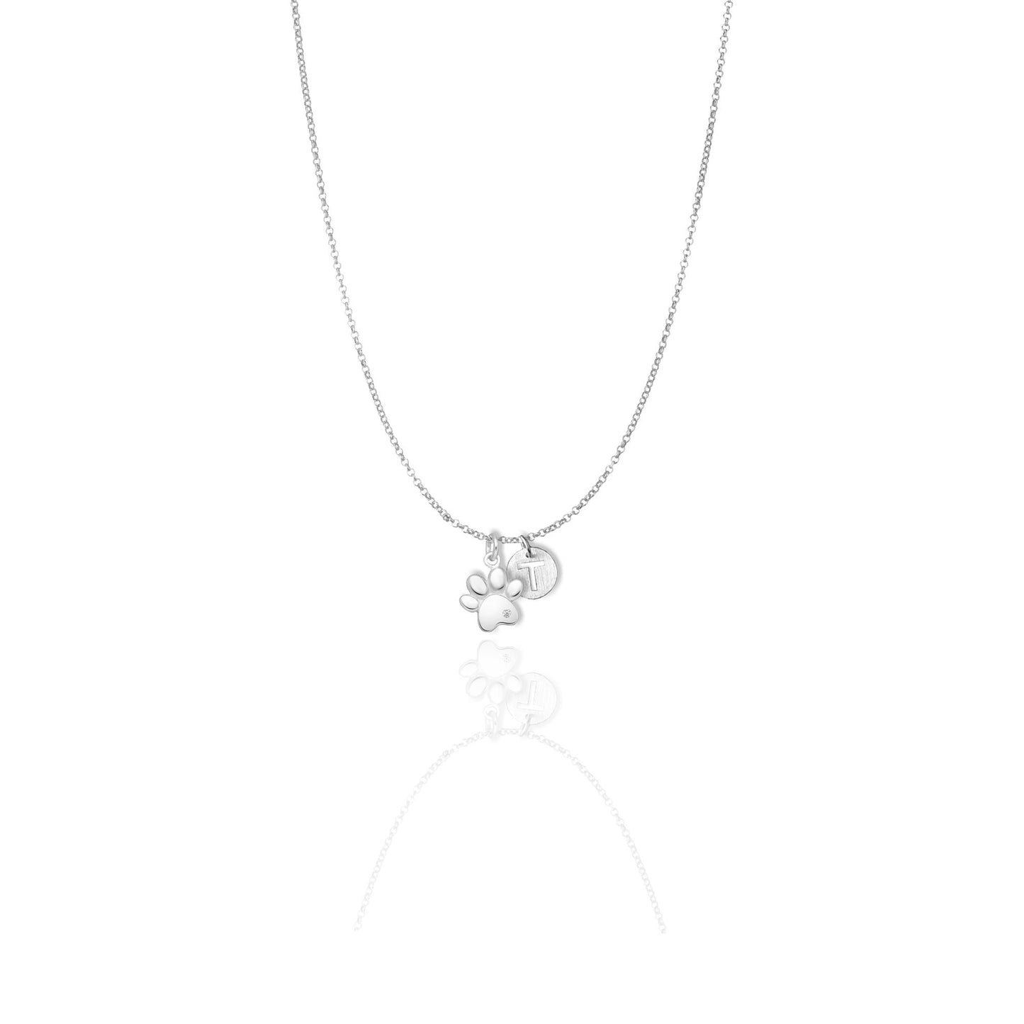 Dainty Paw Print Necklace