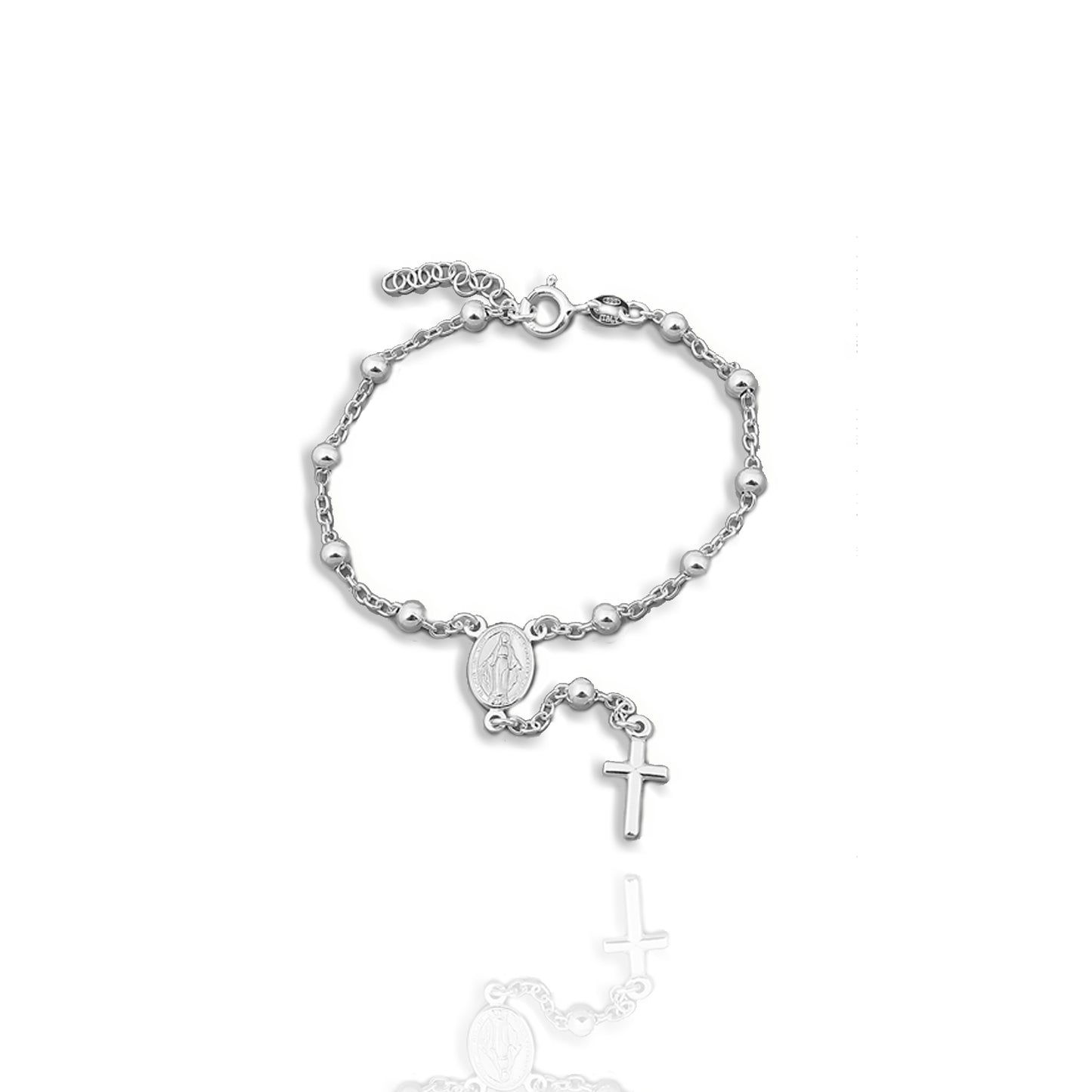 Virgin Mary Rosary Bead Bracelet