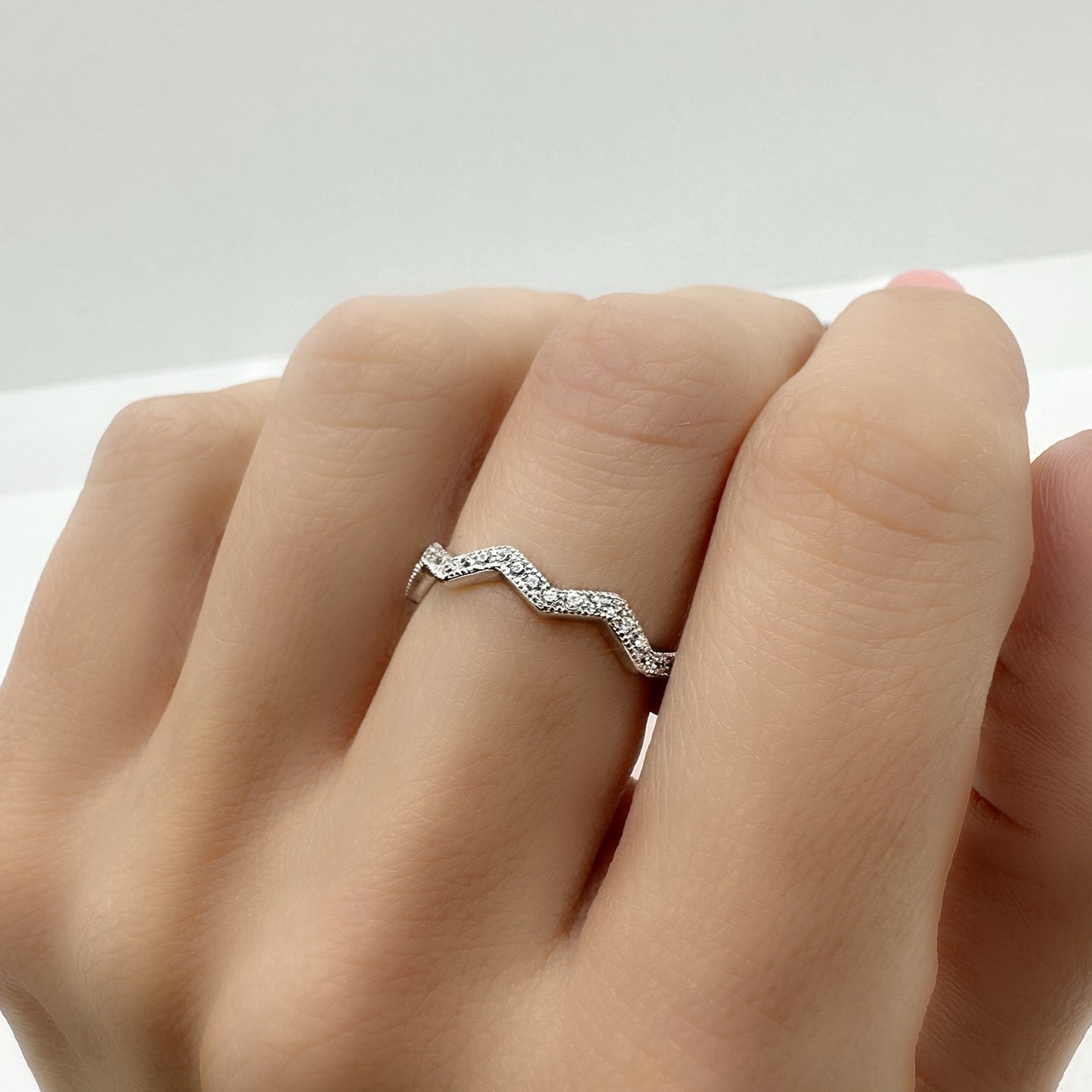 Highs and Lows Pave Ring